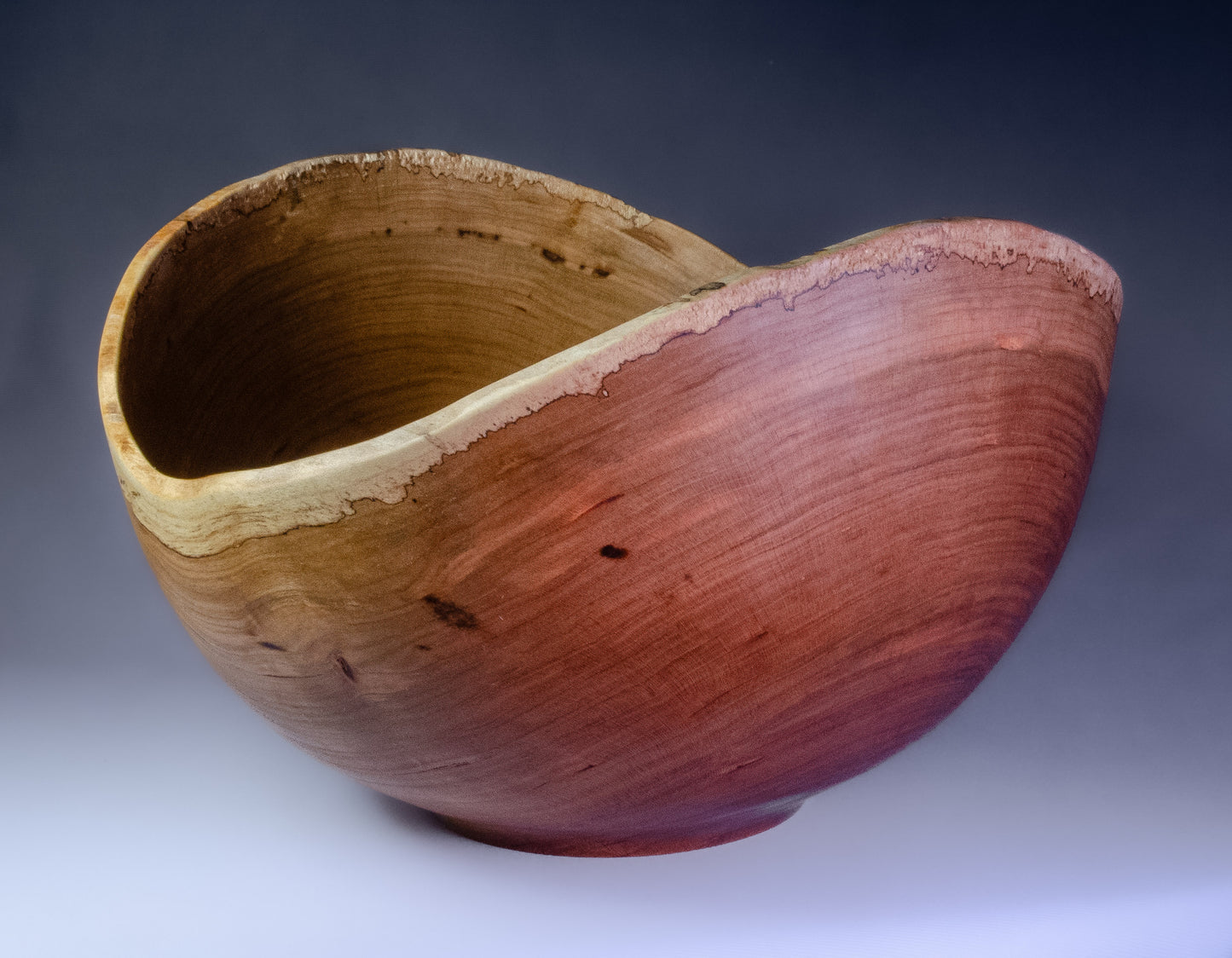 Natural edge cherry bowl (no bark)