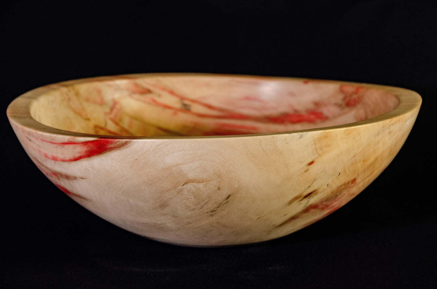Large flaming box elder bow