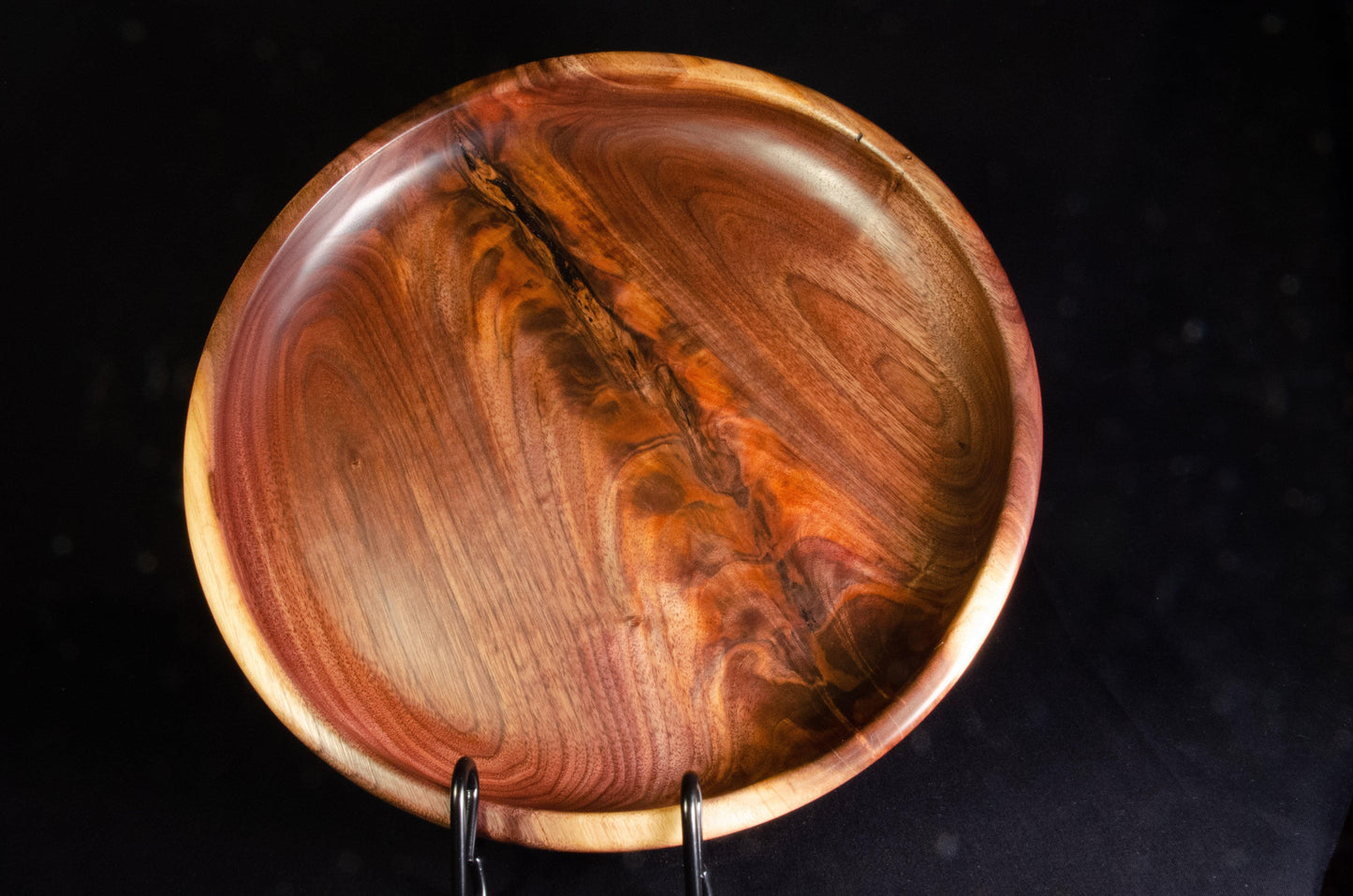 Stunning croth feather pattern in platter. Beautiful unique handmade gift idea for home or wedding