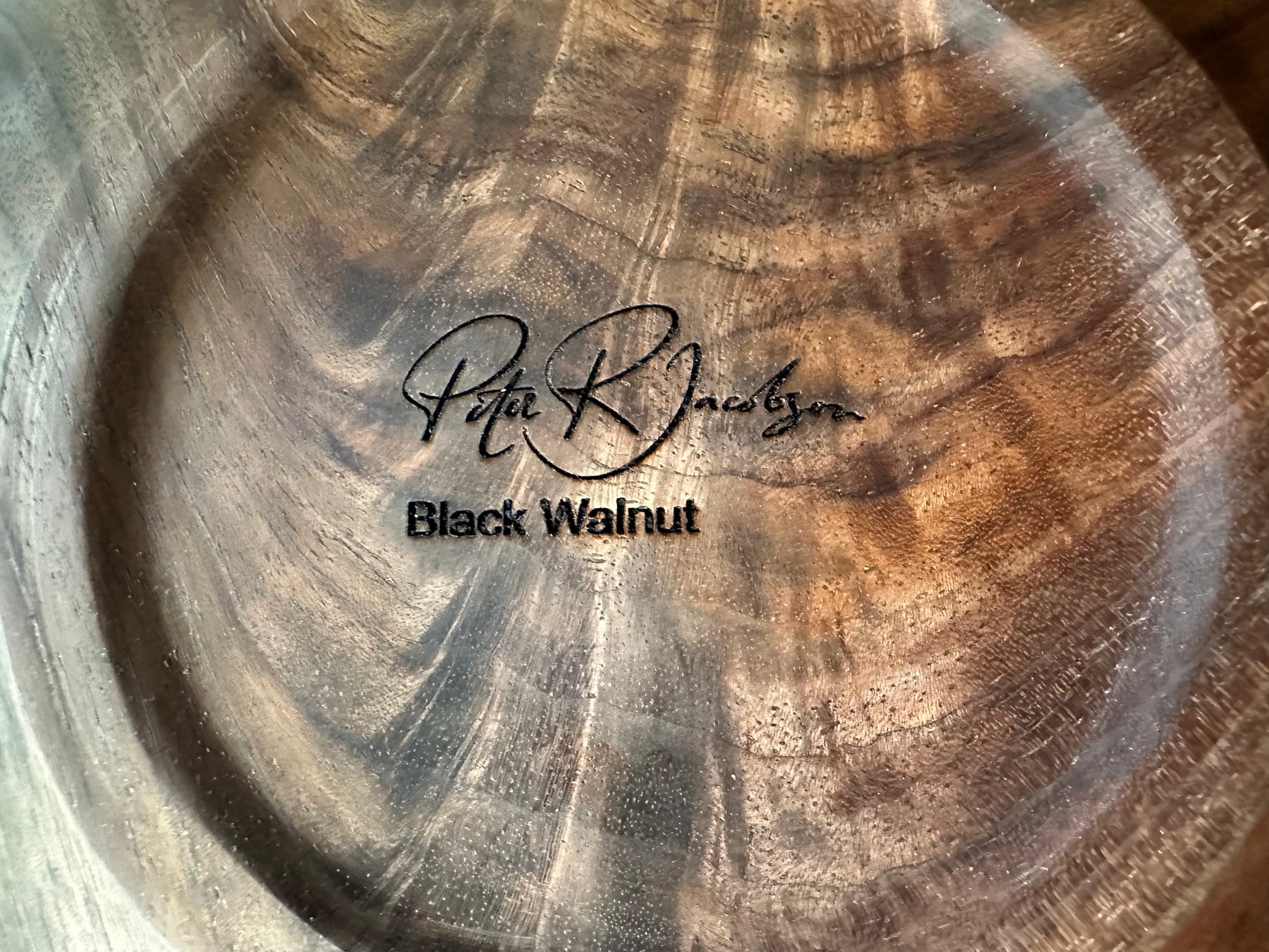 Large Live Edge Walnut Bowl - Rare Earth Bowls