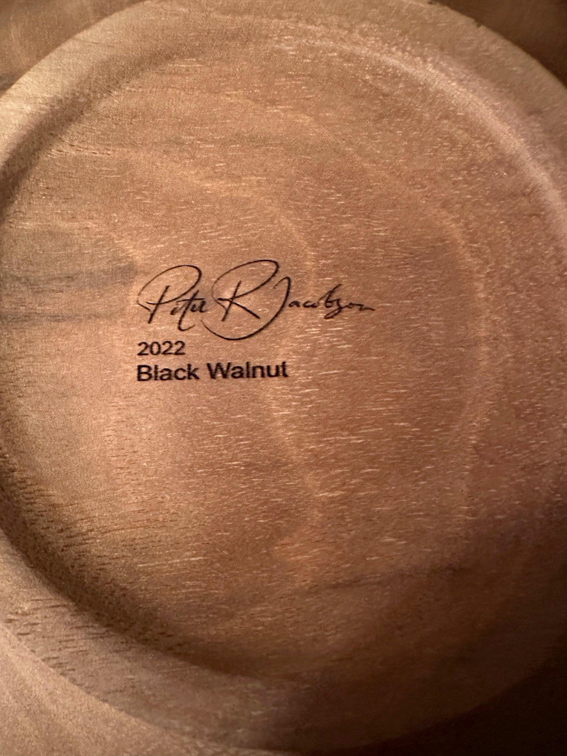 Large black walnut bowl - Rare Earth Bowls