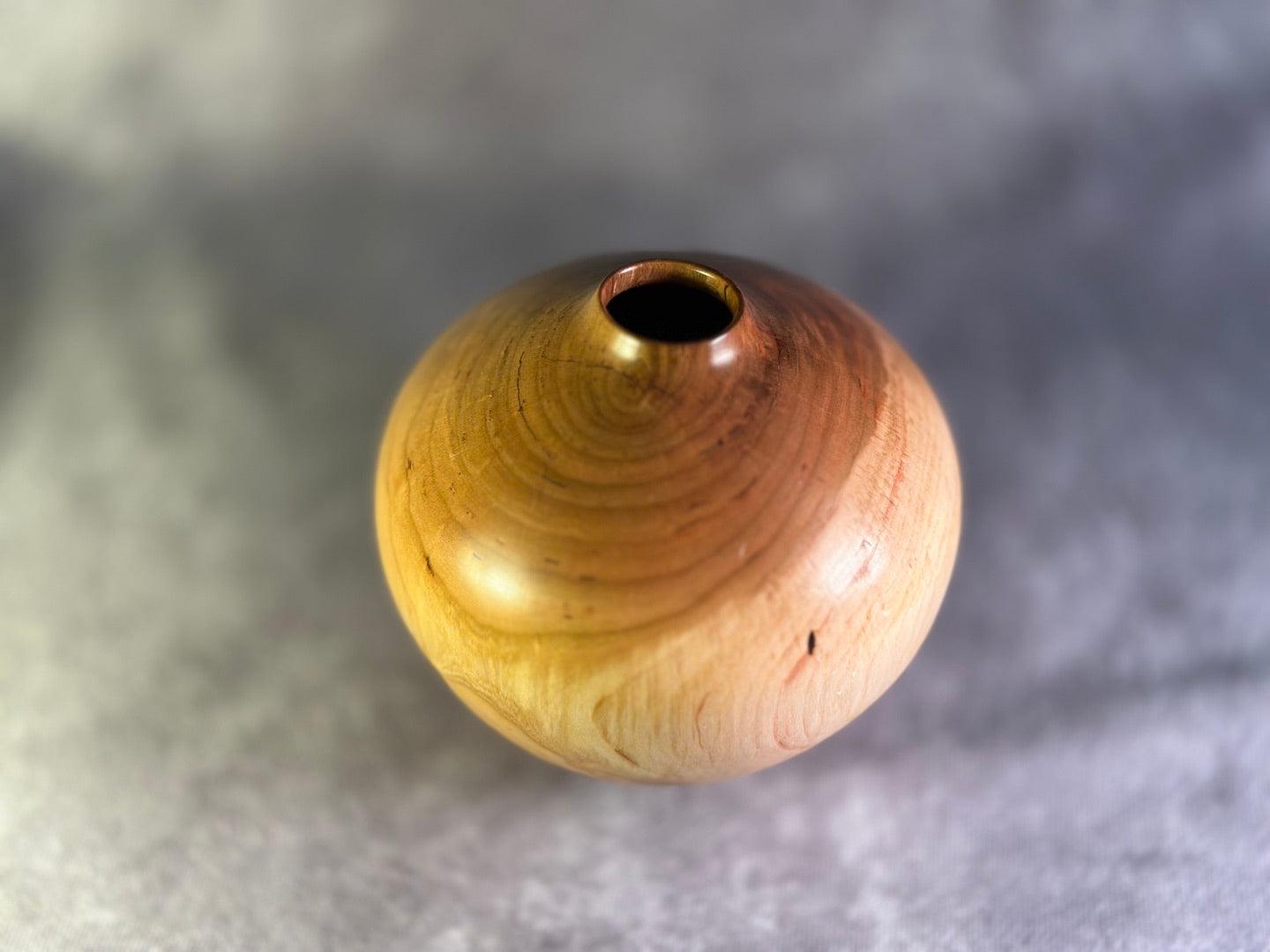 Small Black Cherry Hollow Form - Rare Earth Bowls