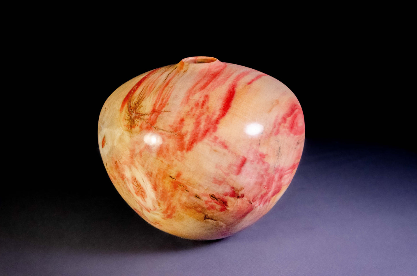 Flame box elder hollow form