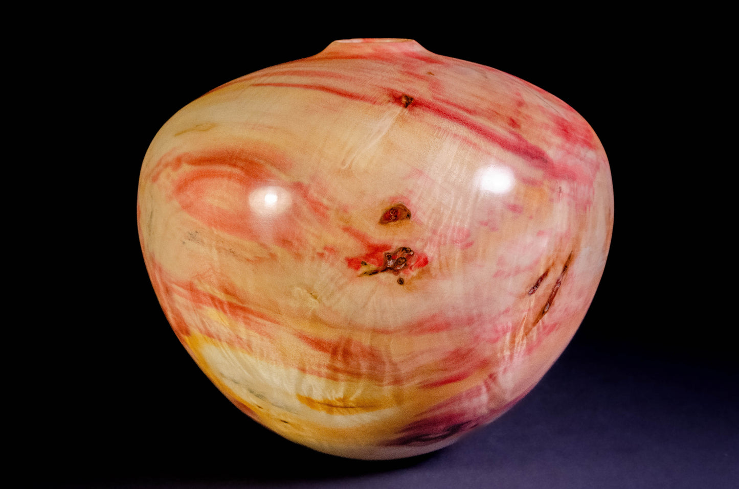 Flame box elder hollow form
