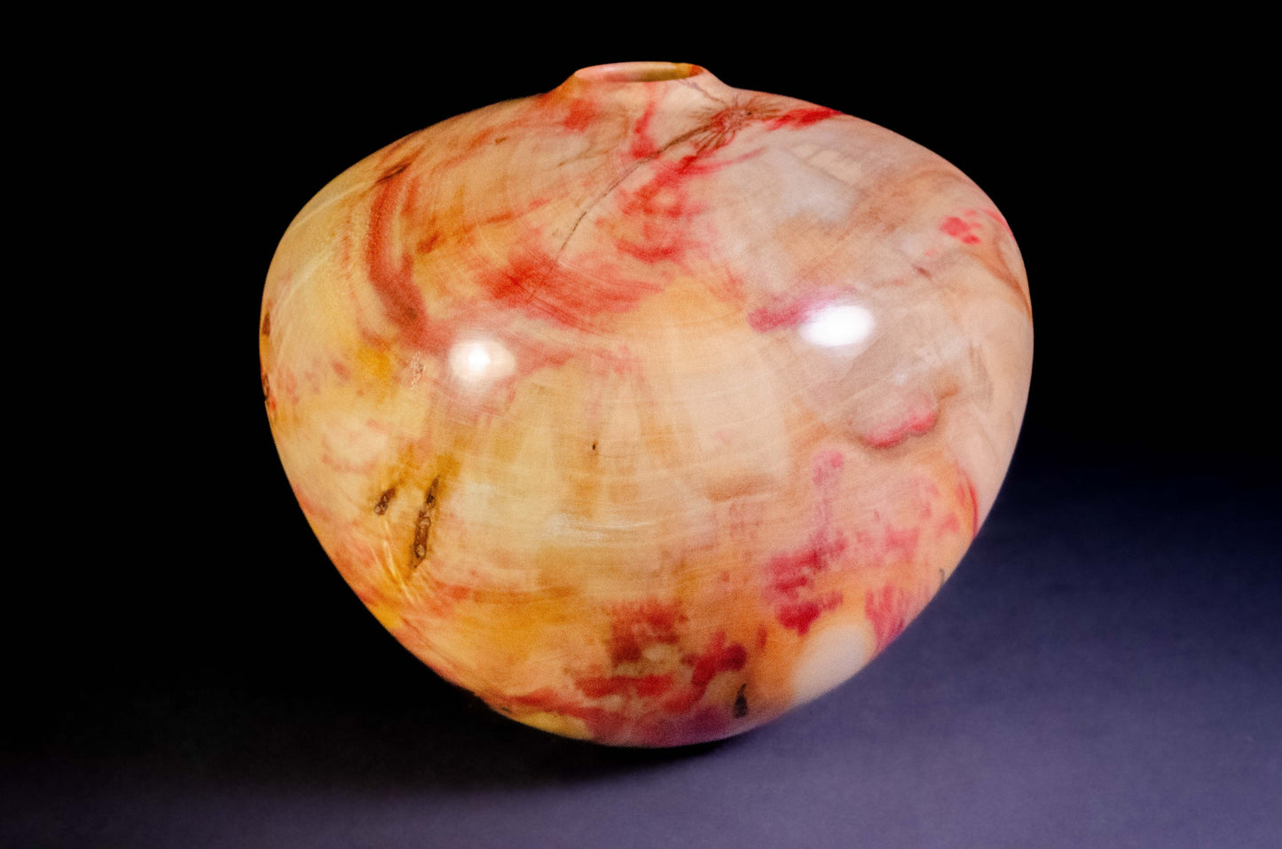 Flame box elder hollow form