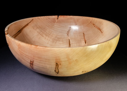 Large ambrosia maple bowl for salad, fruit, popcorn or as a decorative piece, wonderful gift for wedding, home visit