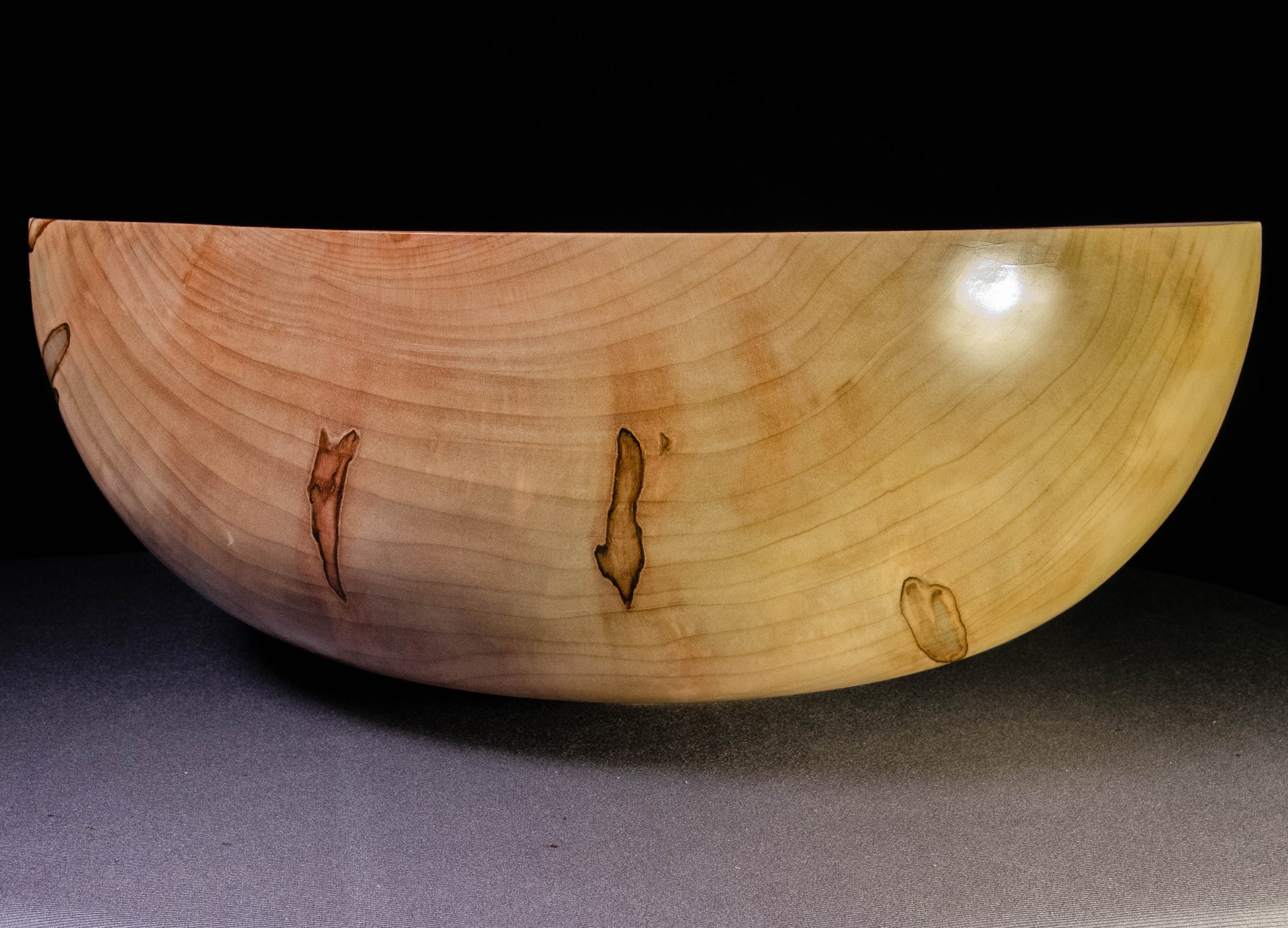 Large ambrosia maple bowl for salad, fruit, popcorn or as a decorative piece, wonderful gift for wedding, home visit