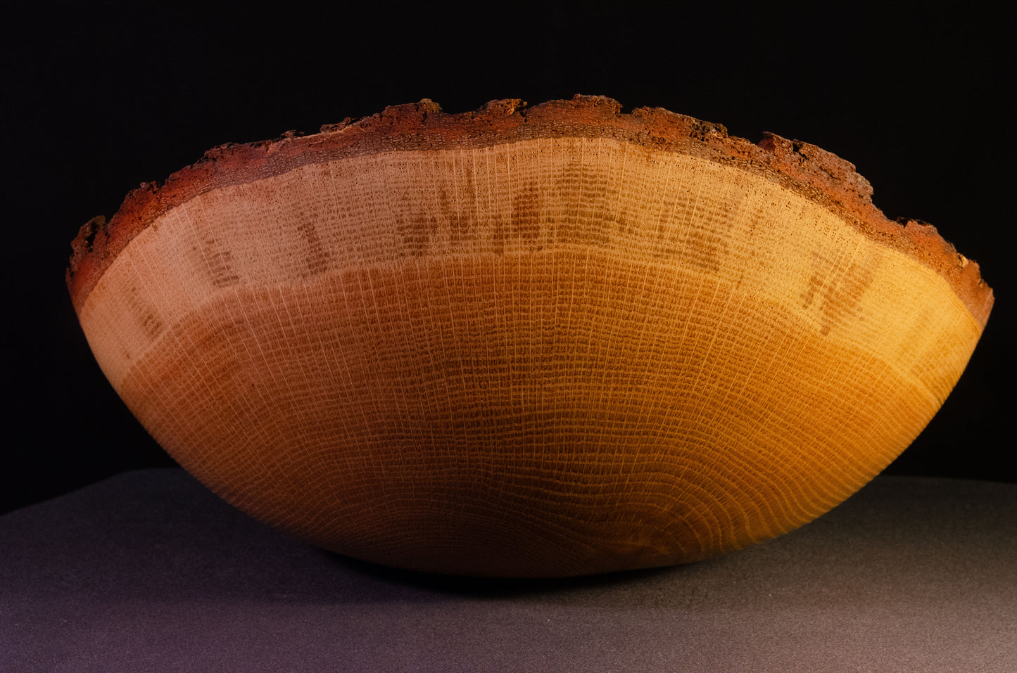 Large Live Edge Oak Bowl