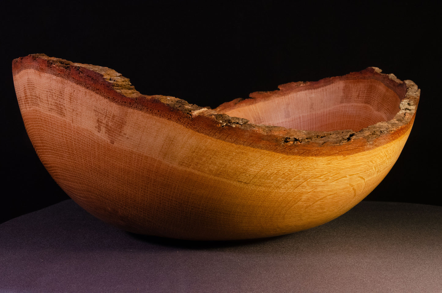 Large Live Edge Oak Bowl