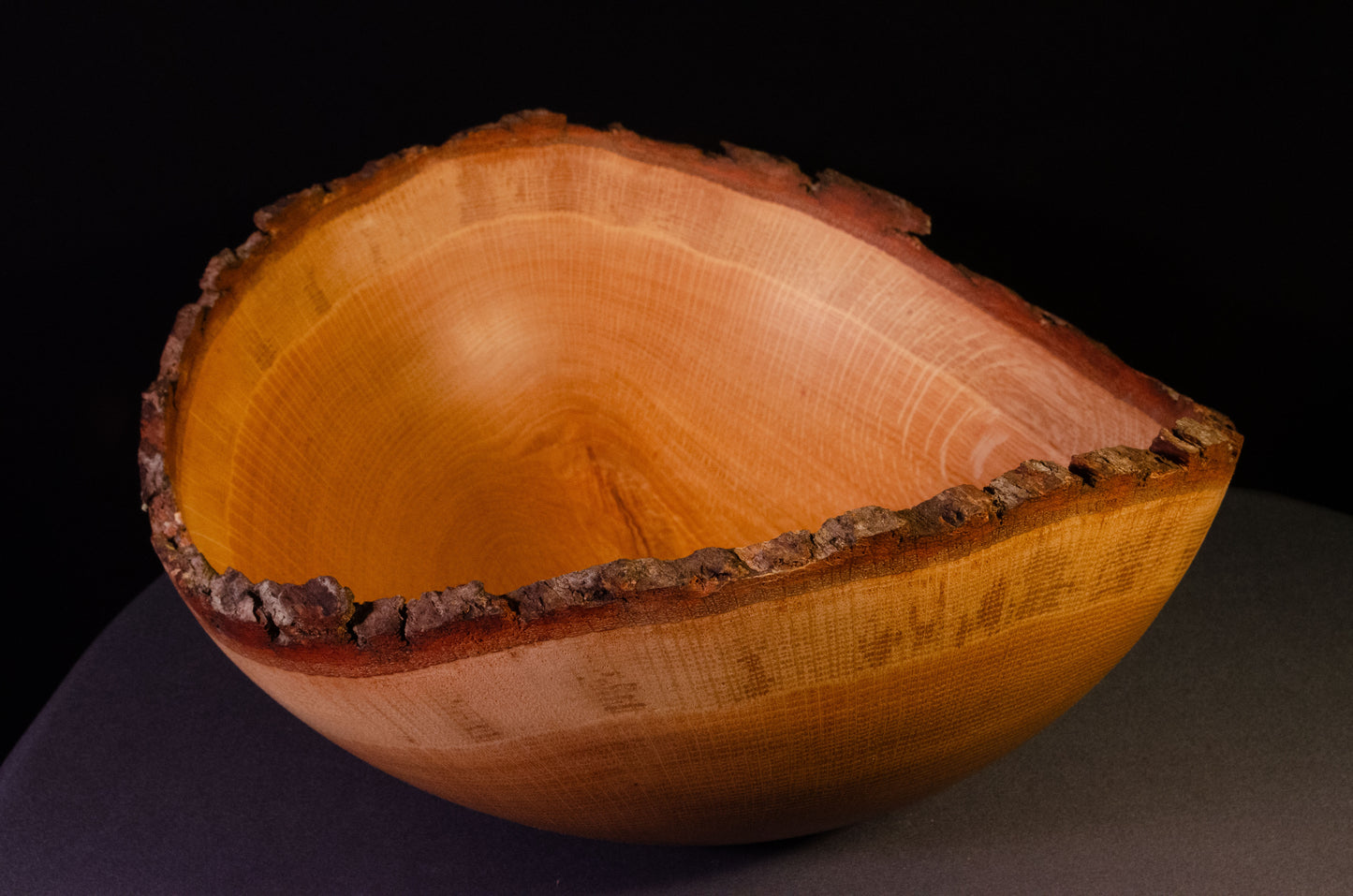 Large Live Edge Oak Bowl