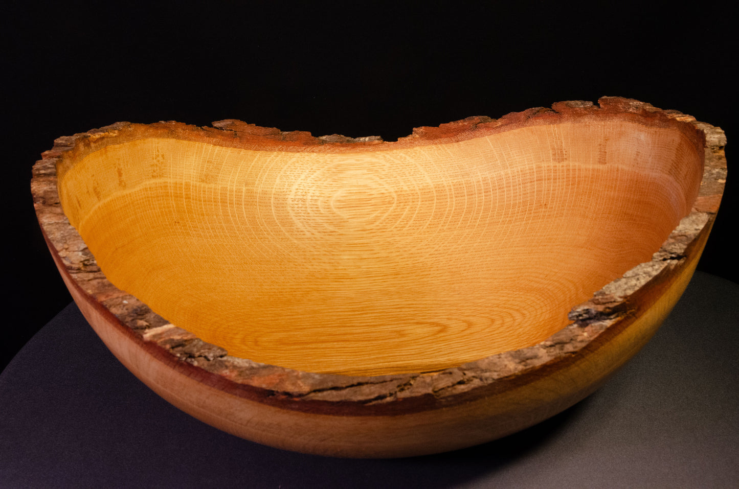 Large Live Edge Oak Bowl