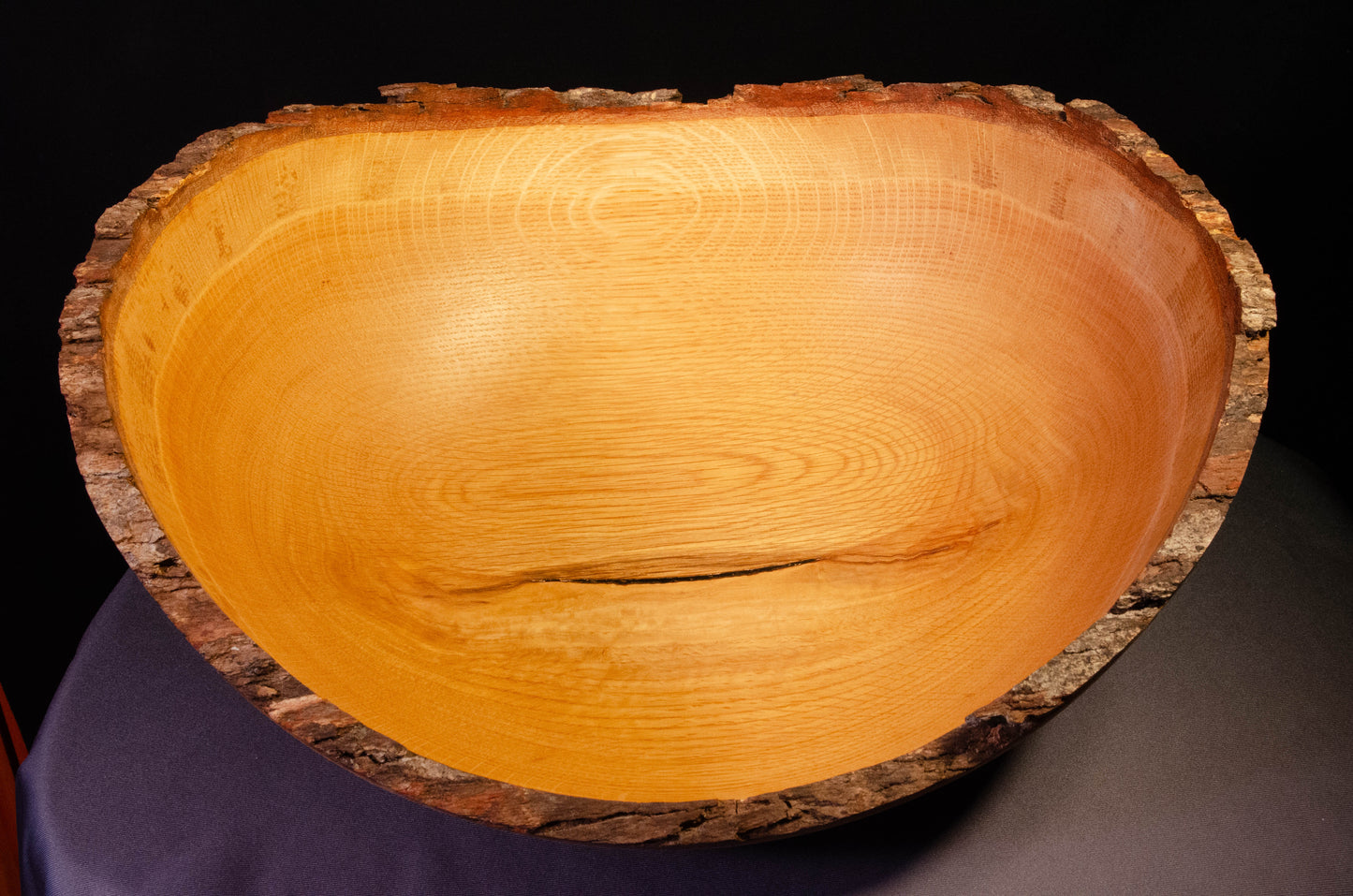 Large Live Edge Oak Bowl