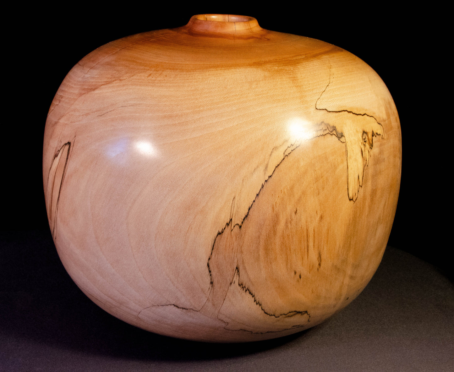 Large Graphic Sycamore Hollow Form