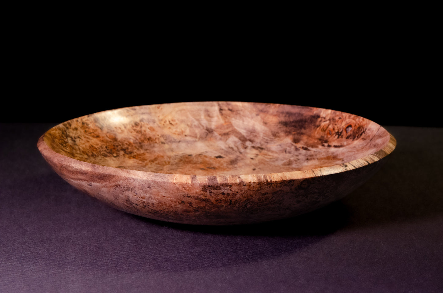 Wooden Maple Burl Bowl