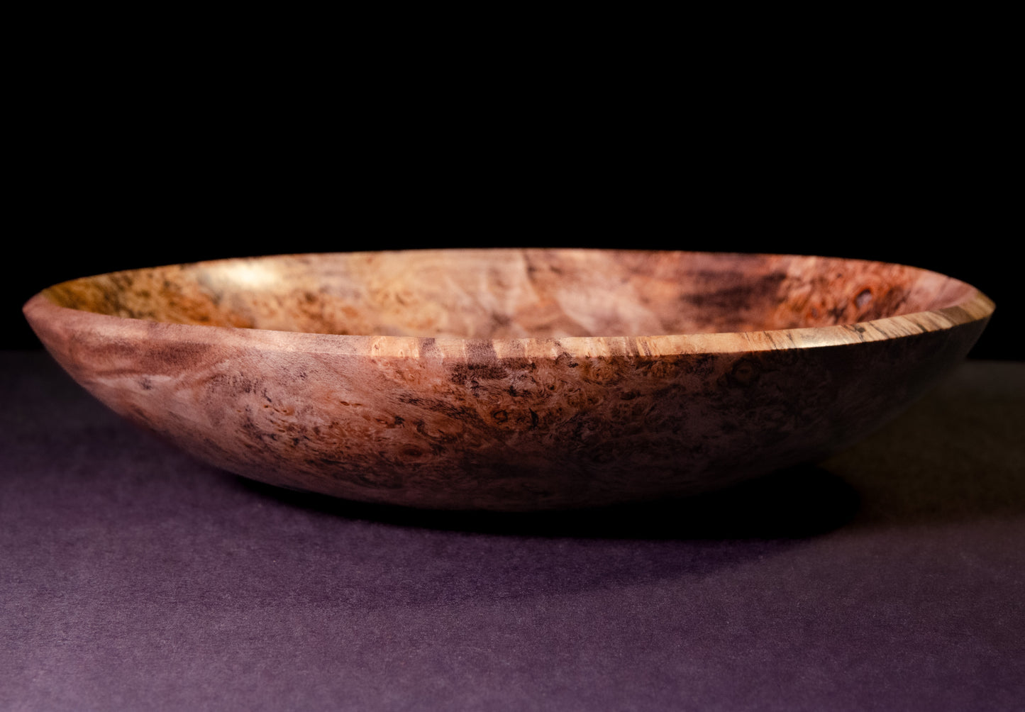 Wooden Maple Burl Bowl