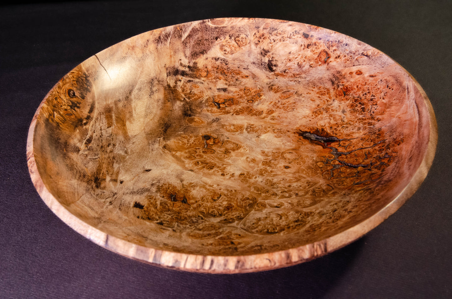 Wooden Maple Burl Bowl