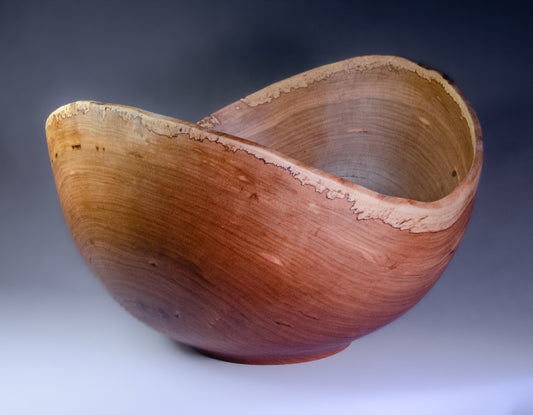 Natural edge cherry bowl (no bark)
