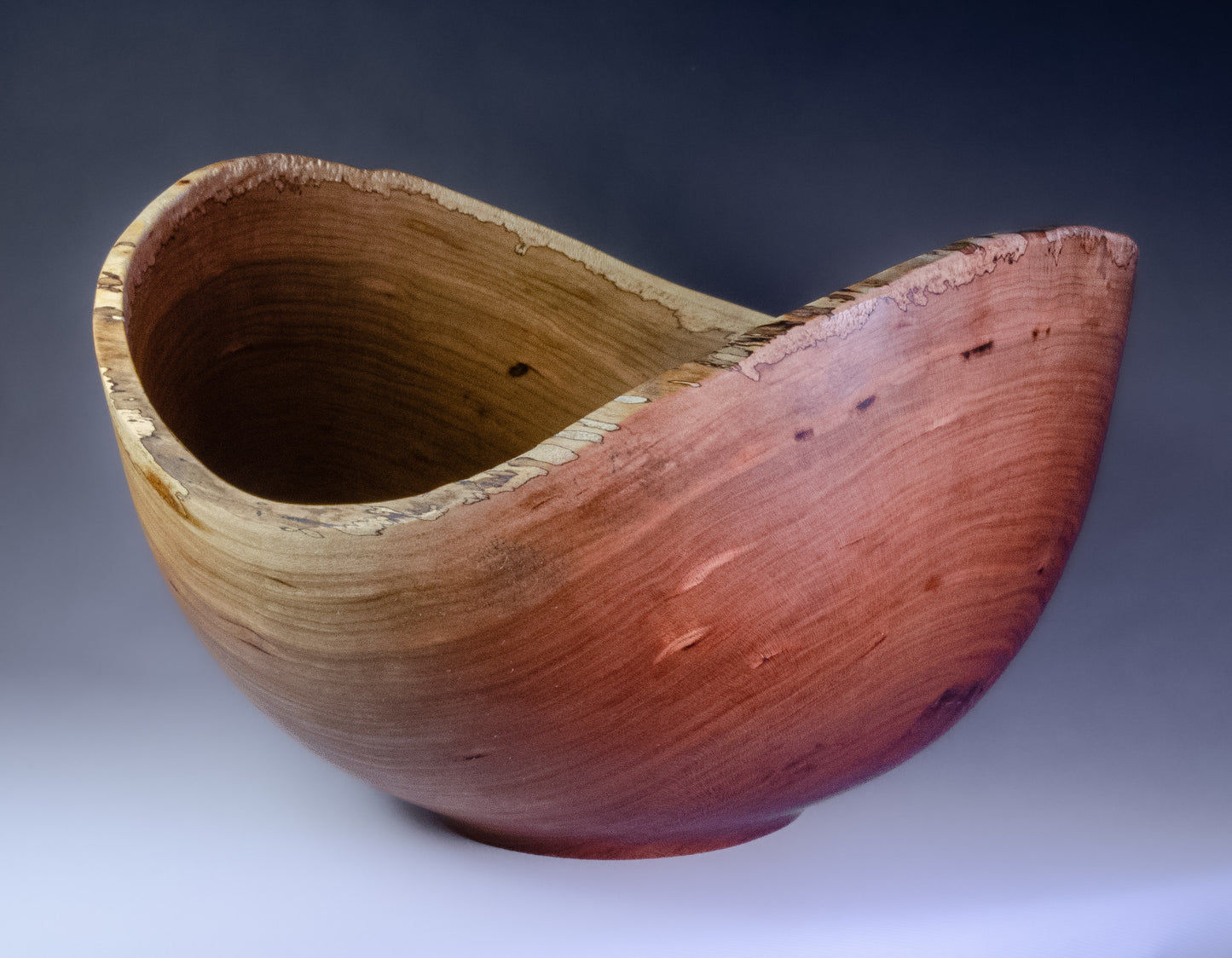 Natural edge cherry bowl (no bark)