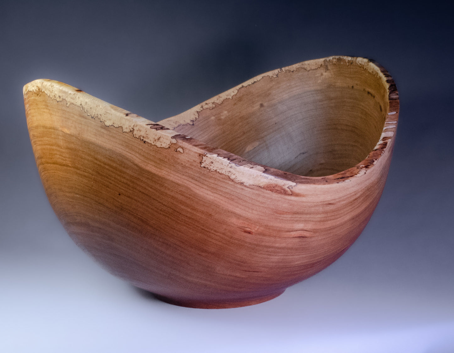 Natural edge cherry bowl (no bark)