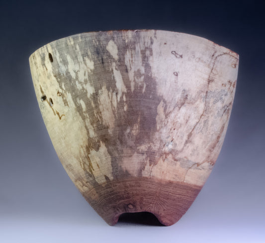 Spalted Sycamore Natural Edge w/ Carved Feet