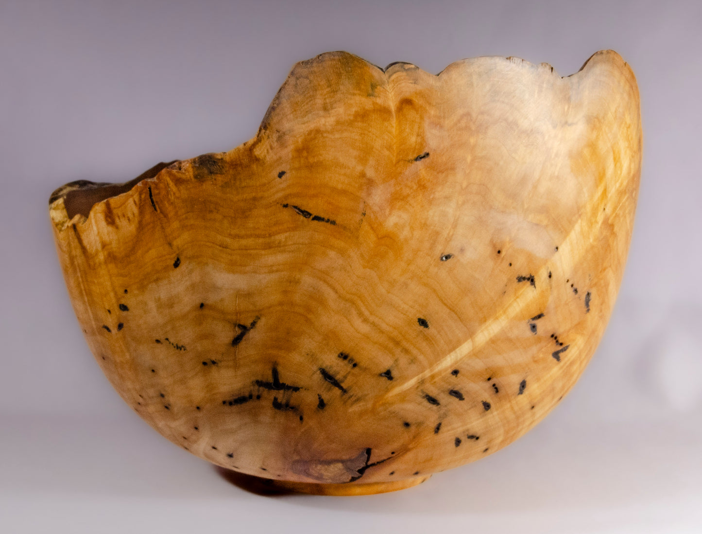Japanese maple bowl, natural edge