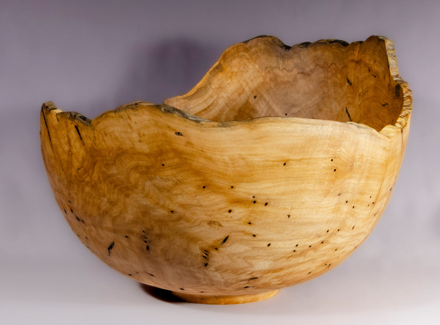 Japanese maple bowl, natural edge