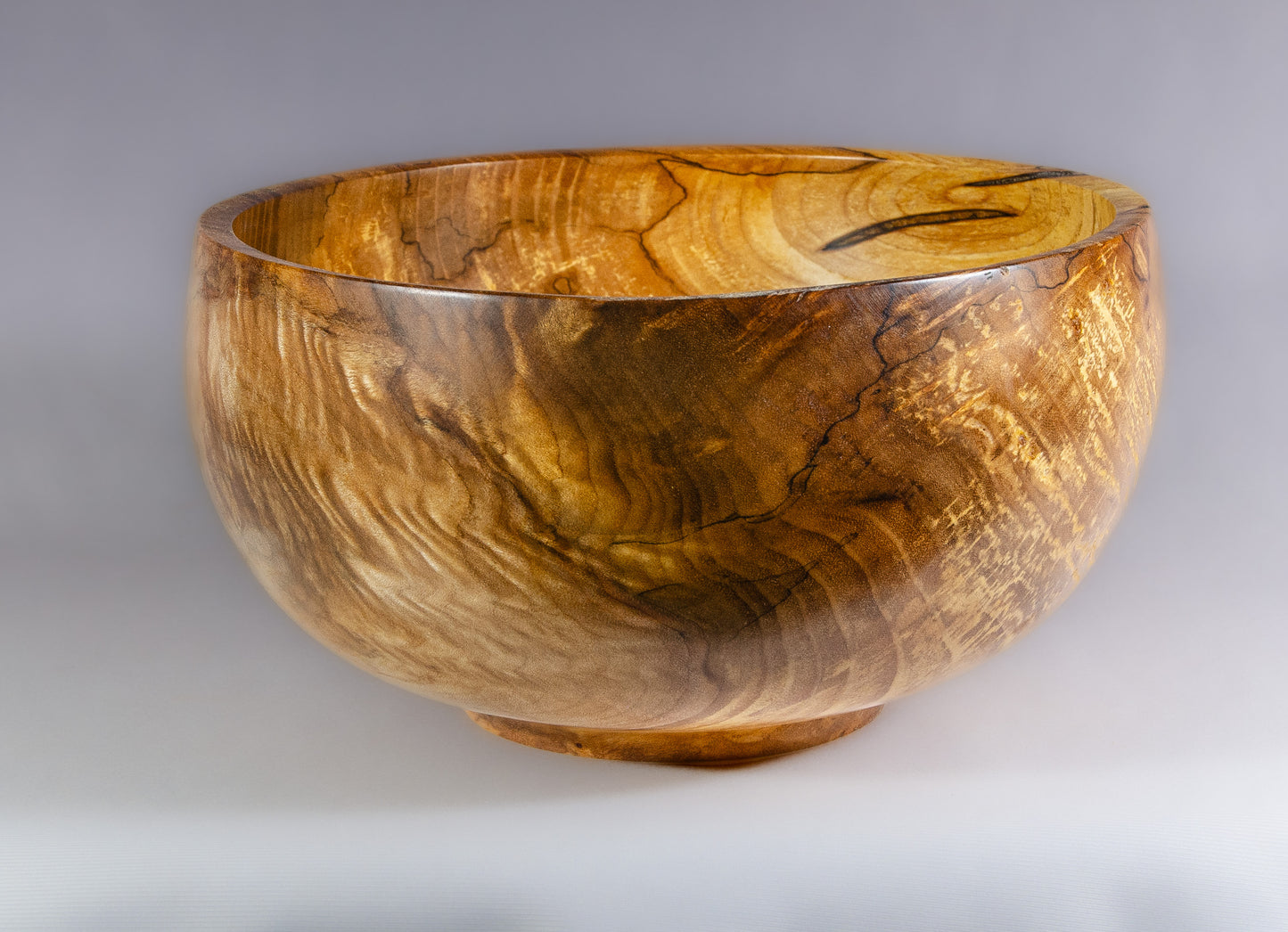 Spalted maple bowl