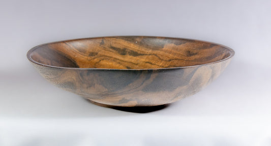 Claro walnut shallow bowl