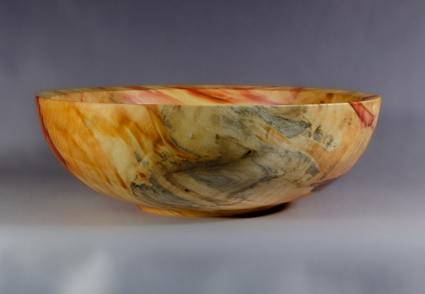 Flaming Box Elder Bowl