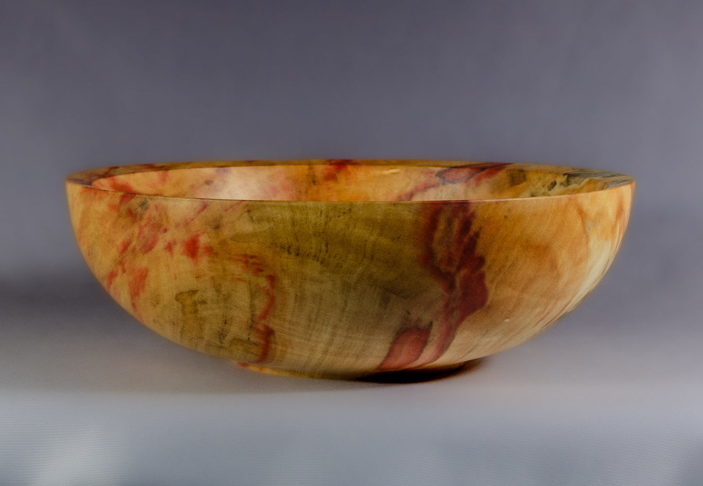 Flaming Box Elder Bowl
