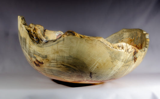 Natural edge box elder bowl