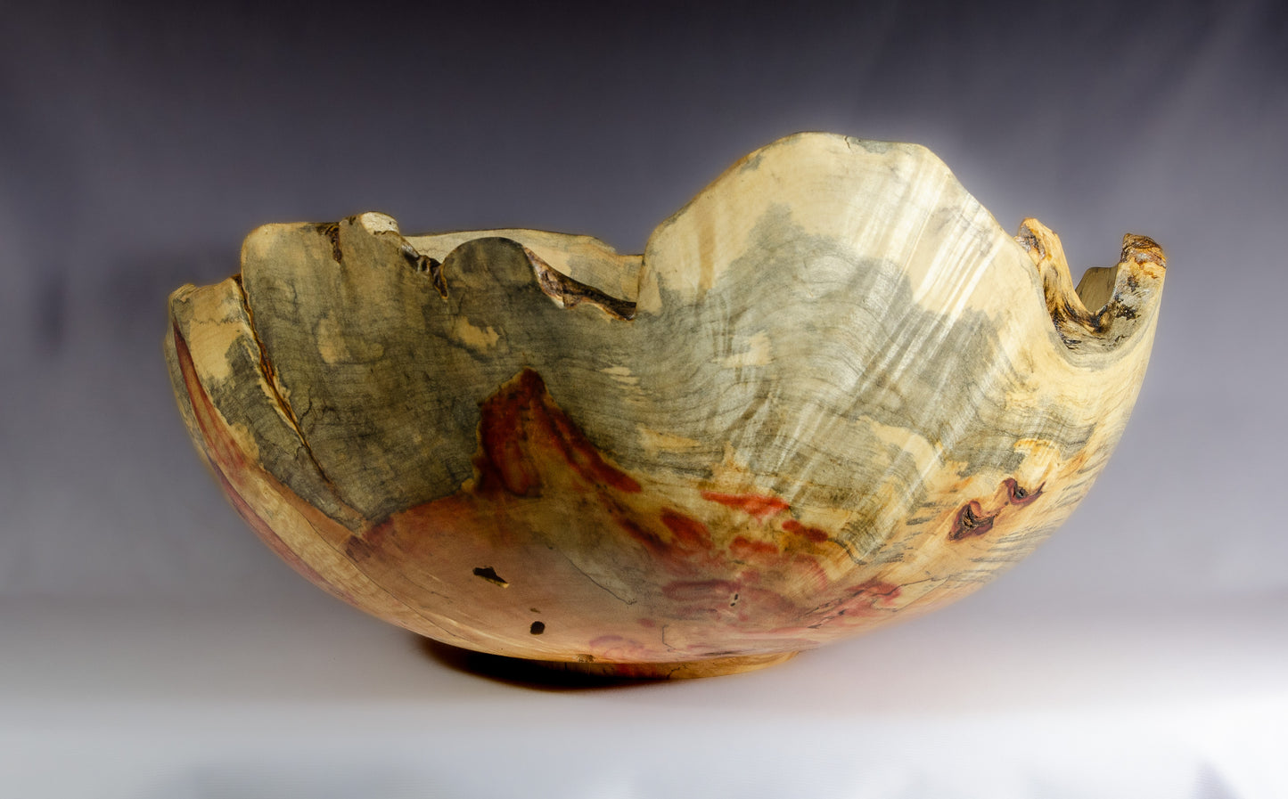 Natural edge box elder bowl