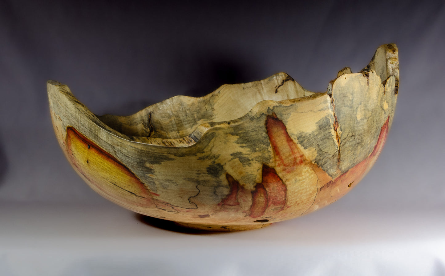Natural edge box elder bowl