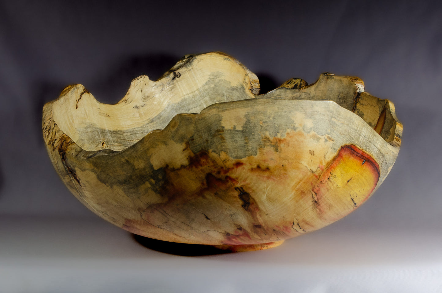Natural edge box elder bowl