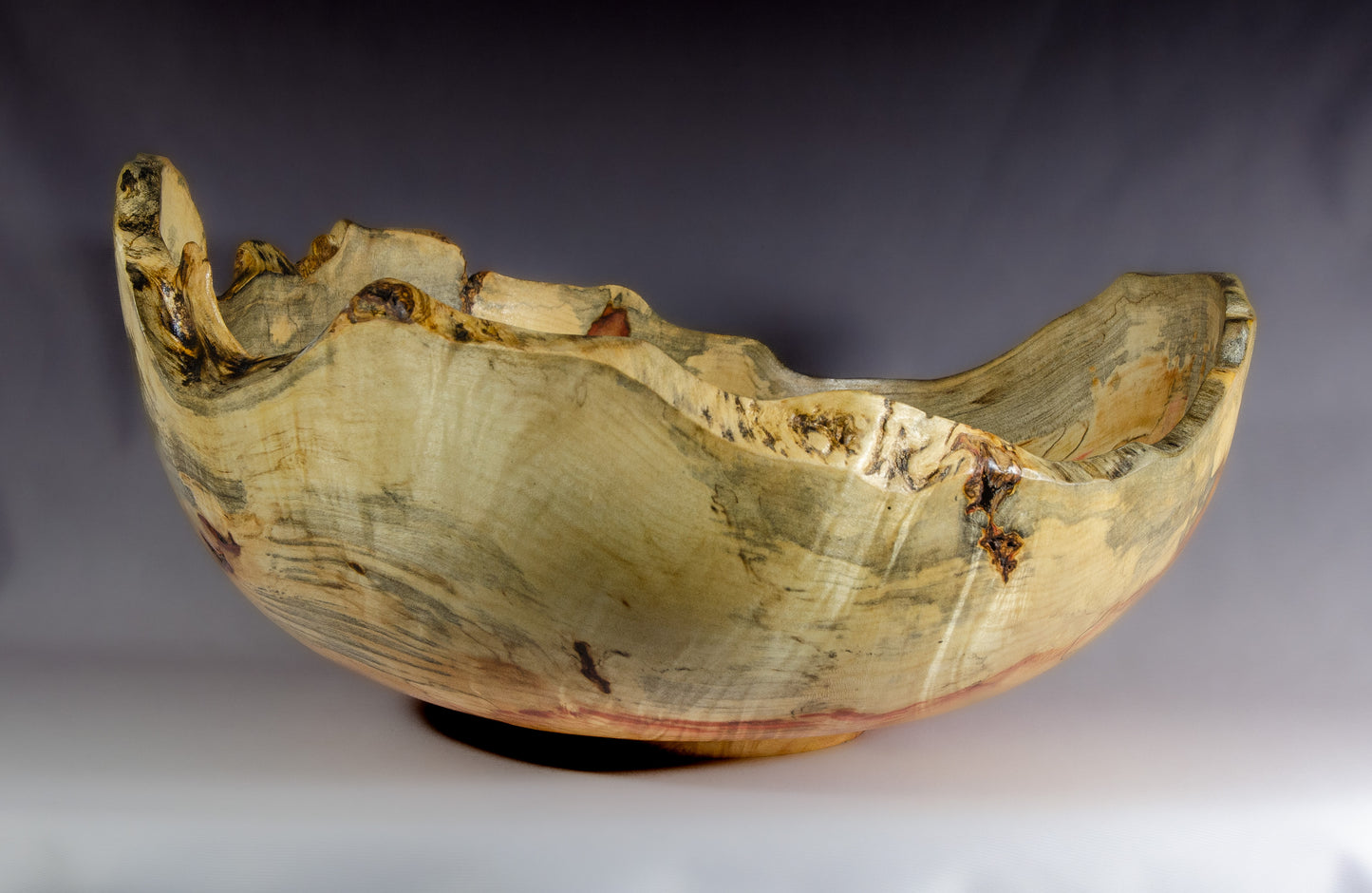 Natural edge box elder bowl