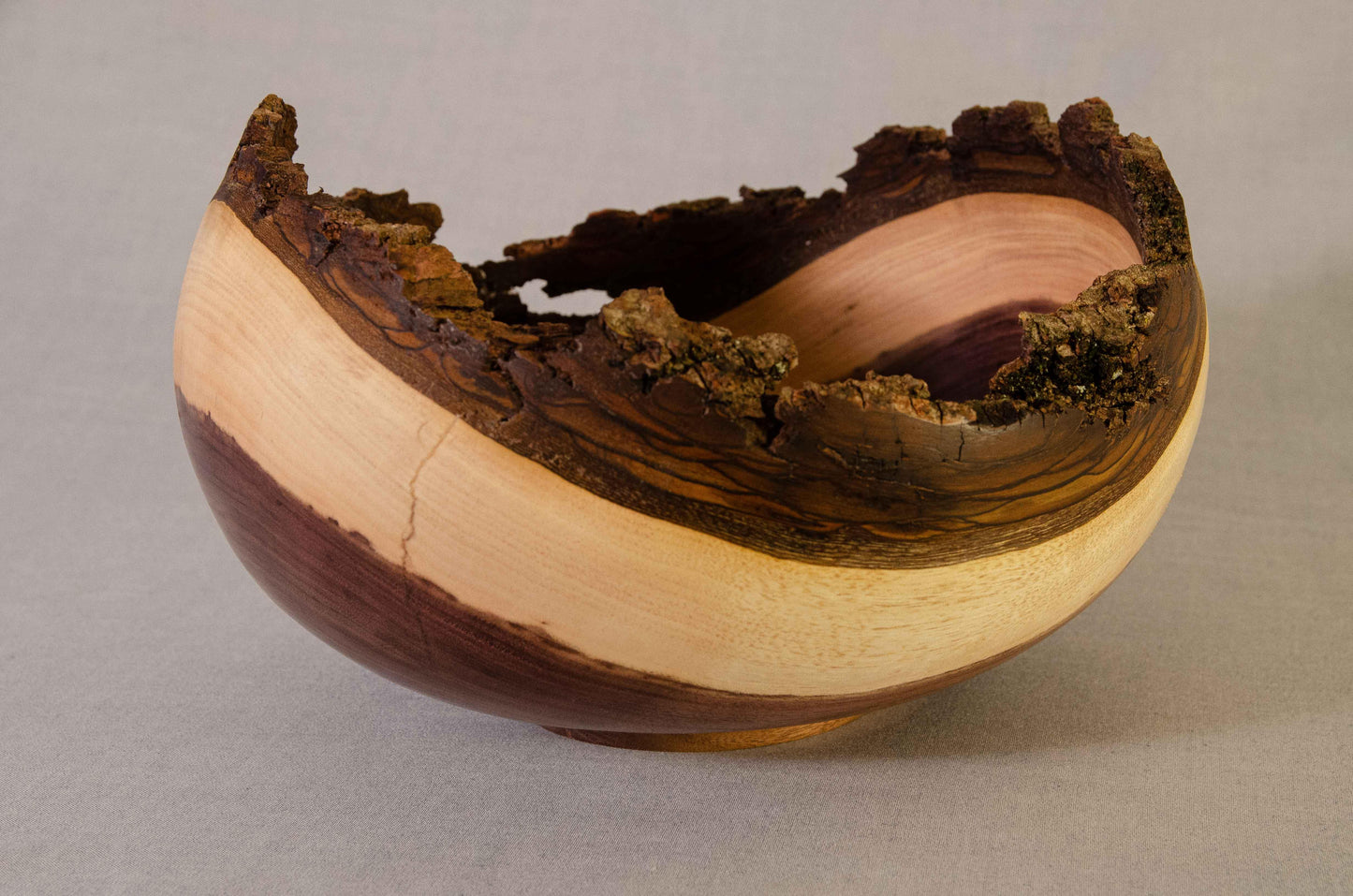 Large live edge walnut bowl