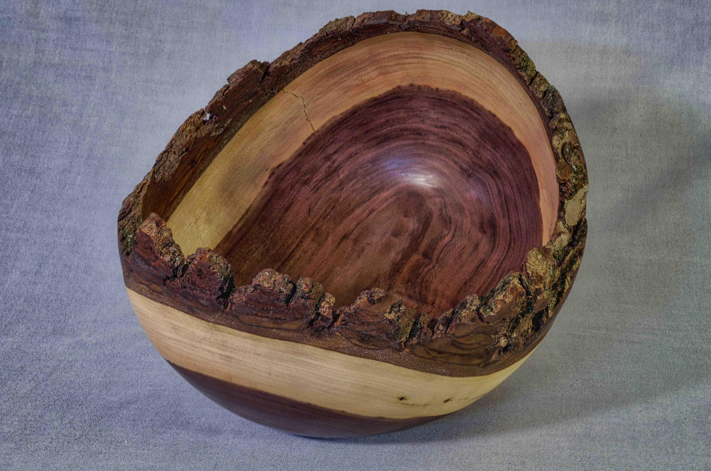 Large live edge walnut bowl