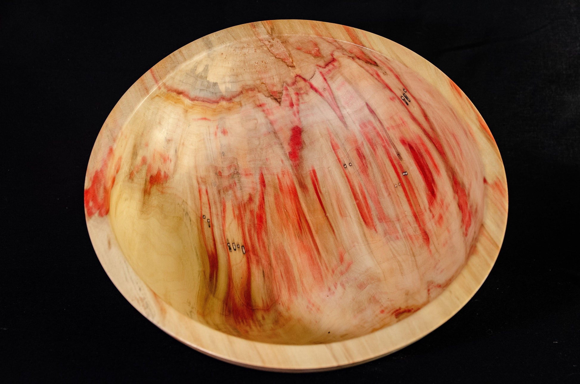 Large flaming box elder bow - Rare Earth Bowls