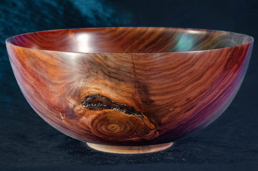 Large black walnut bowl - Rare Earth Bowls