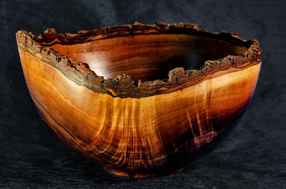 Walnut Crotch Bowl with Natural Edge