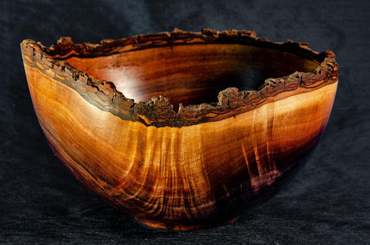 Walnut Crotch Bowl with Natural Edge - Rare Earth Bowls