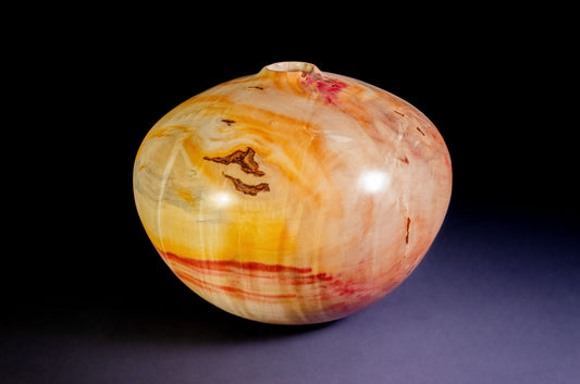 Flaming Box Elder Hollow Form