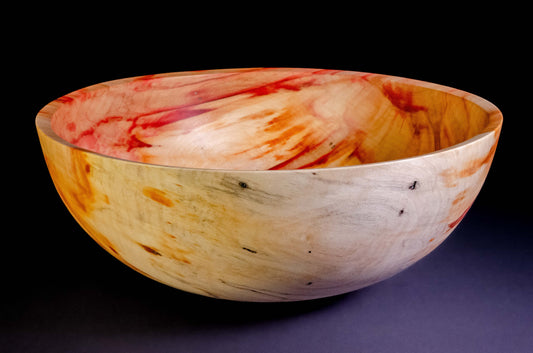 Flaming Box Elder Bowl