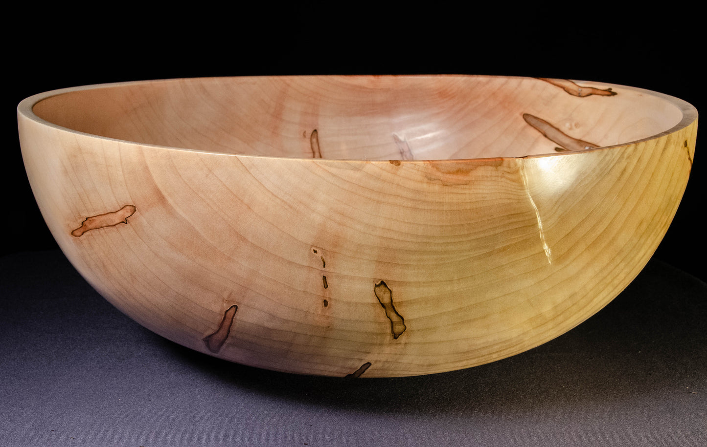 Large ambrosia maple bowl for salad, fruit, popcorn or as a decorative piece, wonderful gift for wedding, home visit