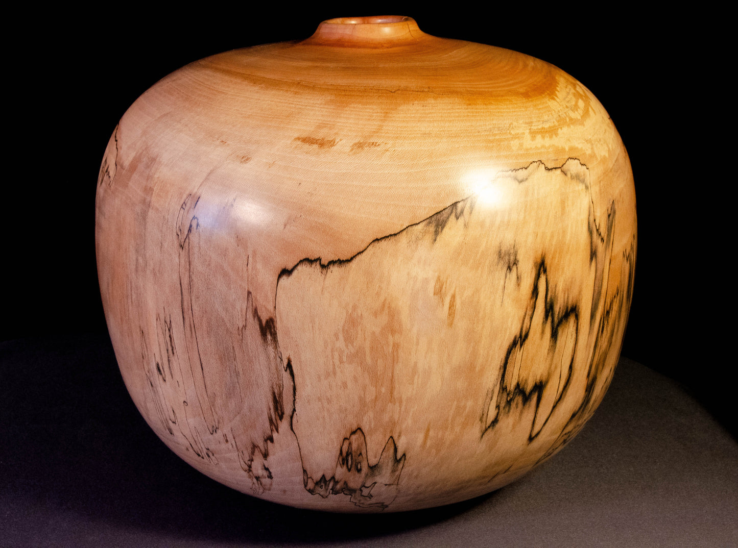 Large Graphic Sycamore Hollow Form