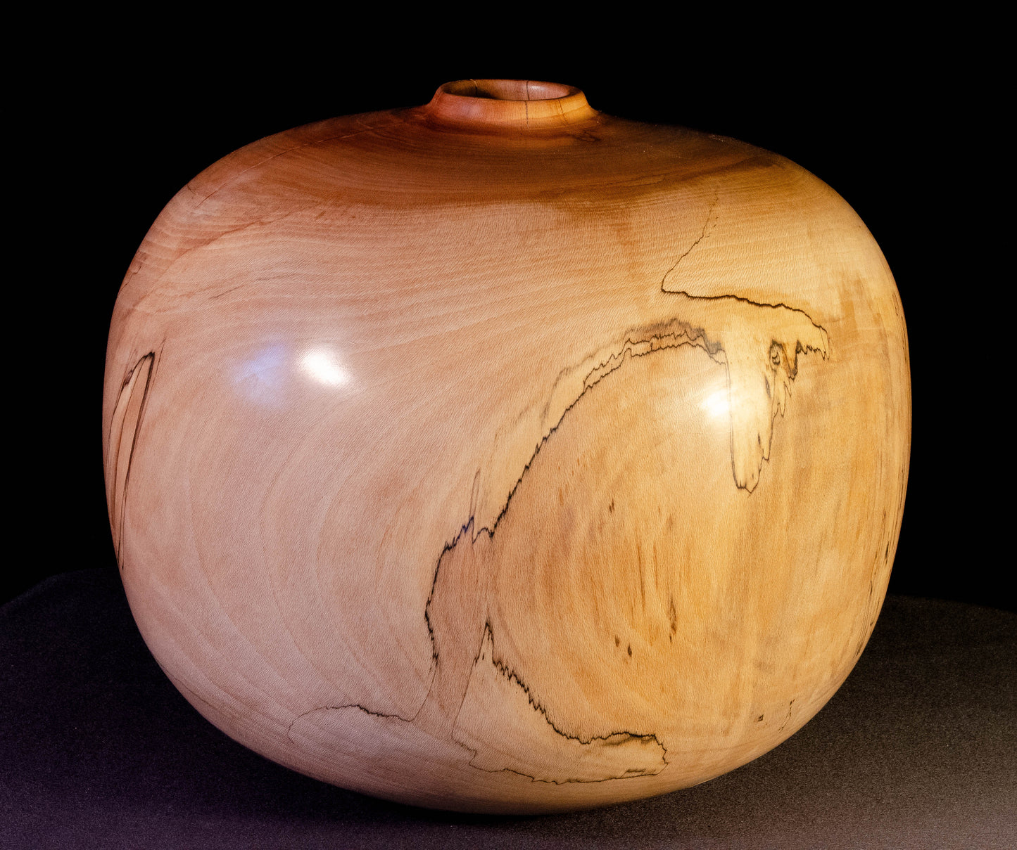 Large Graphic Sycamore Hollow Form